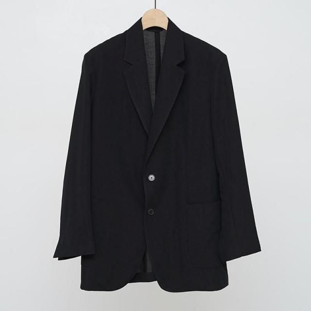 4/26()19:00䳫ϡۡ2025 S/SۡAURALEE ꡼LIGHT COTTON WOOL VIYELLA JACKET BLACK