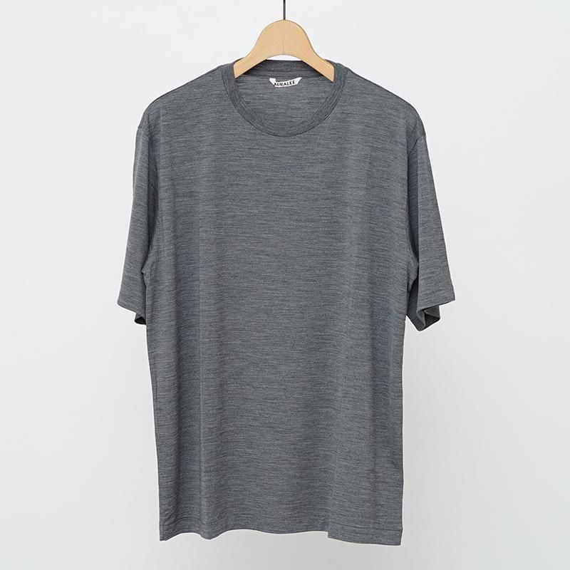AURALEE オーラリー コットンリブニットTシャツ AURALEE】オーラリー オーガニック ソフトリブTシャツ (AURALEE
