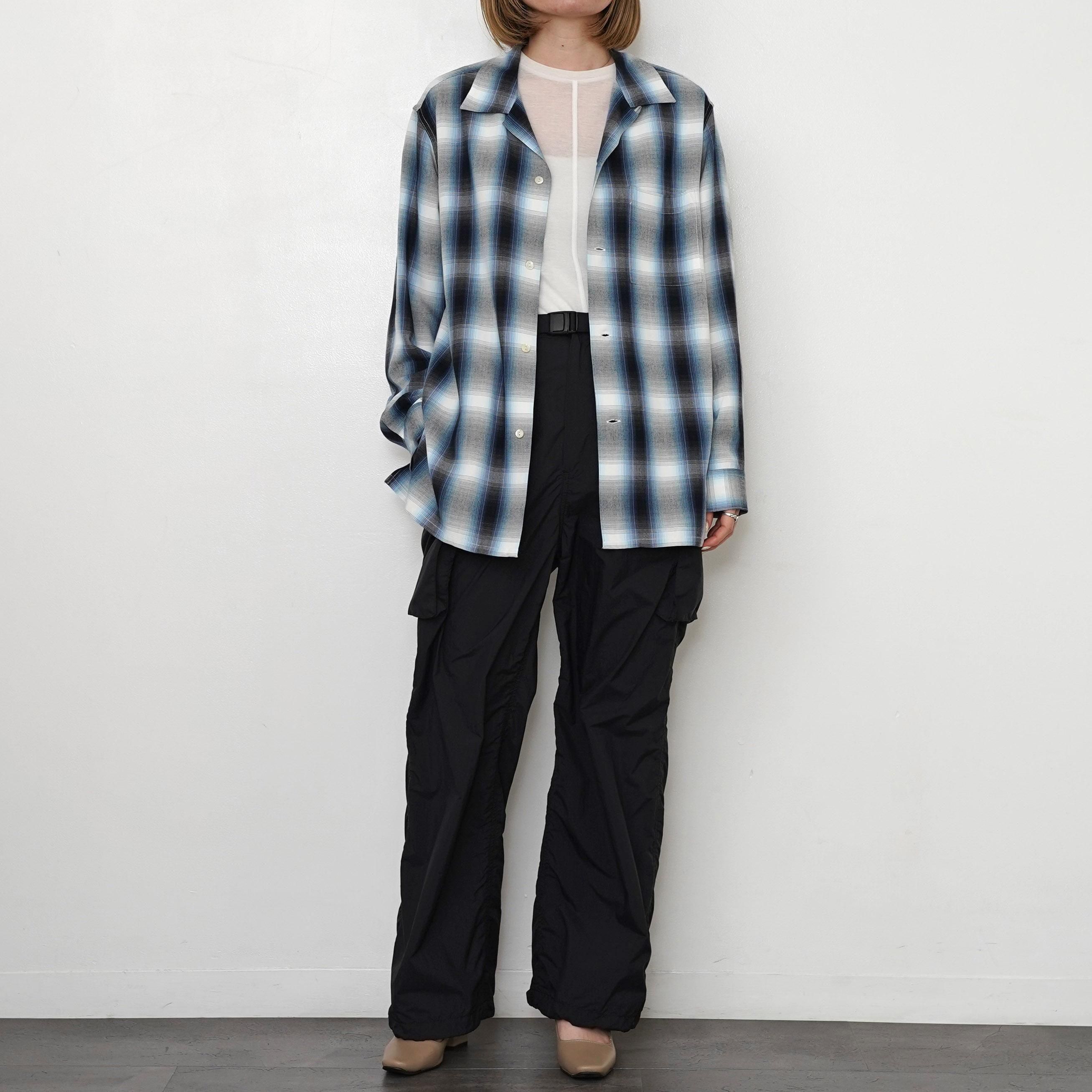 pheeny チェック セットアップ レーヨン PHEENY/RAYON OMBRE