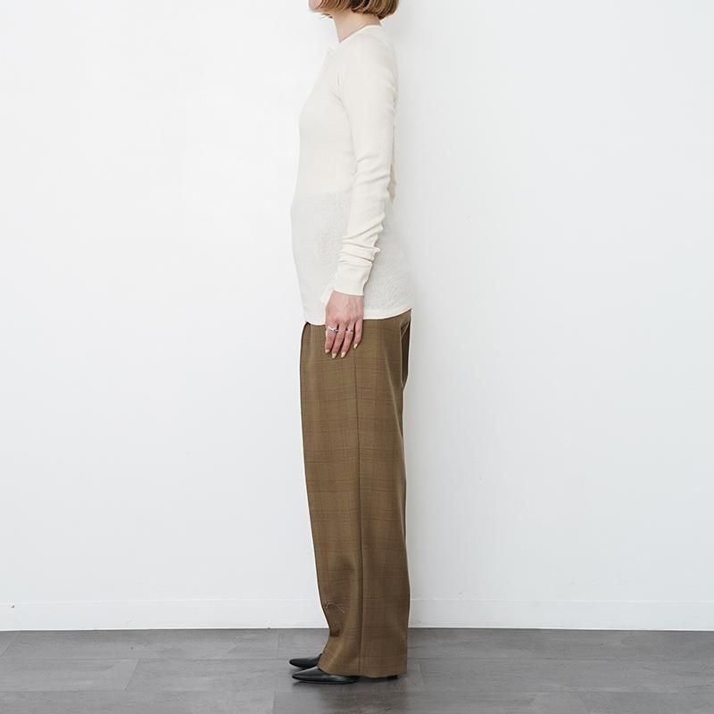 トップス AURALEE ORGANIC SOFT RIB HENLY NECK P/O AURALEE】 ORGANIC SOFT RIB HENLY NECK P/O – ONENESS ONLINE STORE