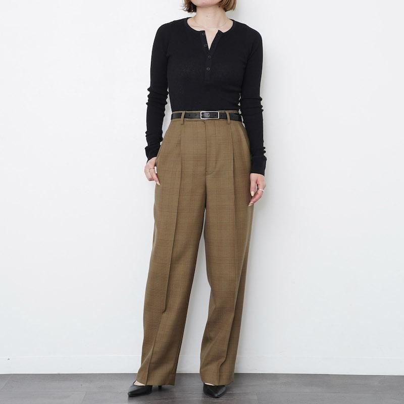 AURALEE オーラリーレディース】ORGANIC SOFT RIB HENLY NECK P