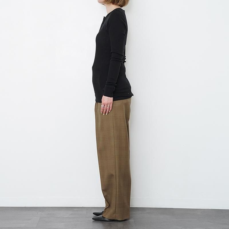 AURALEE オーラリーレディース】ORGANIC SOFT RIB HENLY NECK P