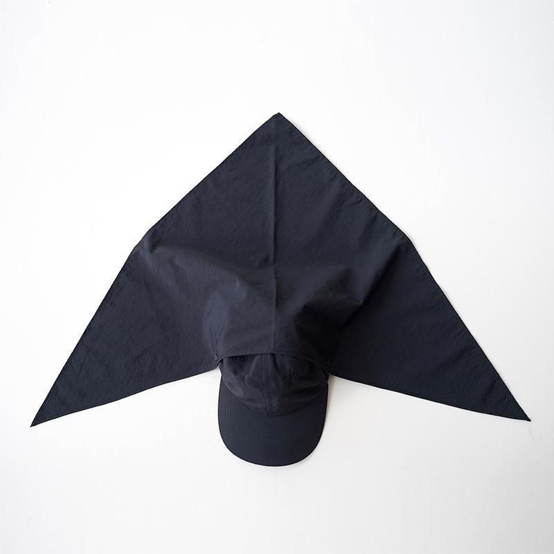 Nylon taffeta cap with scarf-ナイロンタフタキャップウィズ