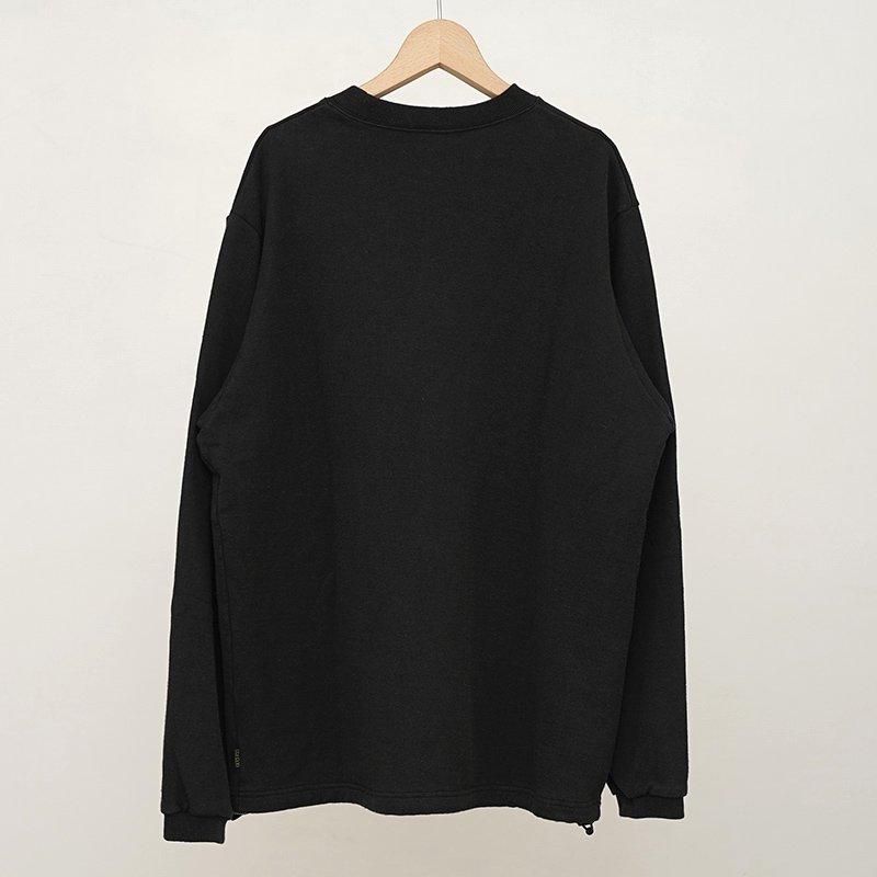 50%OFF】【Phatee / ファッティー】HEMP SWEAT V CREW BLACK