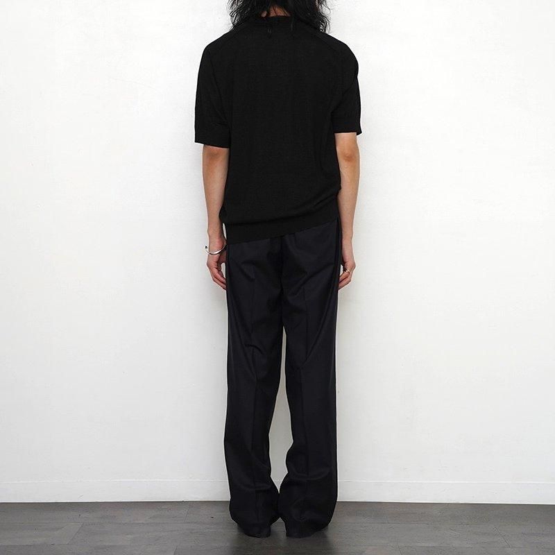 UMEDA ウメダ】16GG WOOL LINEN CREW NECK PULLOVER BLACK