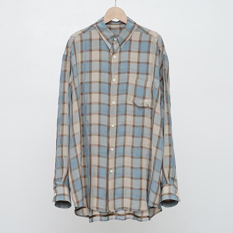 I am dork / HIDDEN BUTTON SHIRT コーラルチェック I am dork Hidden Button Shirt (Coral Check) | unum