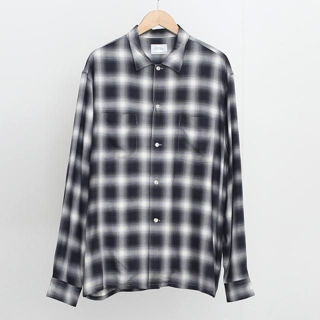 2025 S/SۡTOWN CRAFT / 󥯥եȡ60s ombre roopcollar shirt black