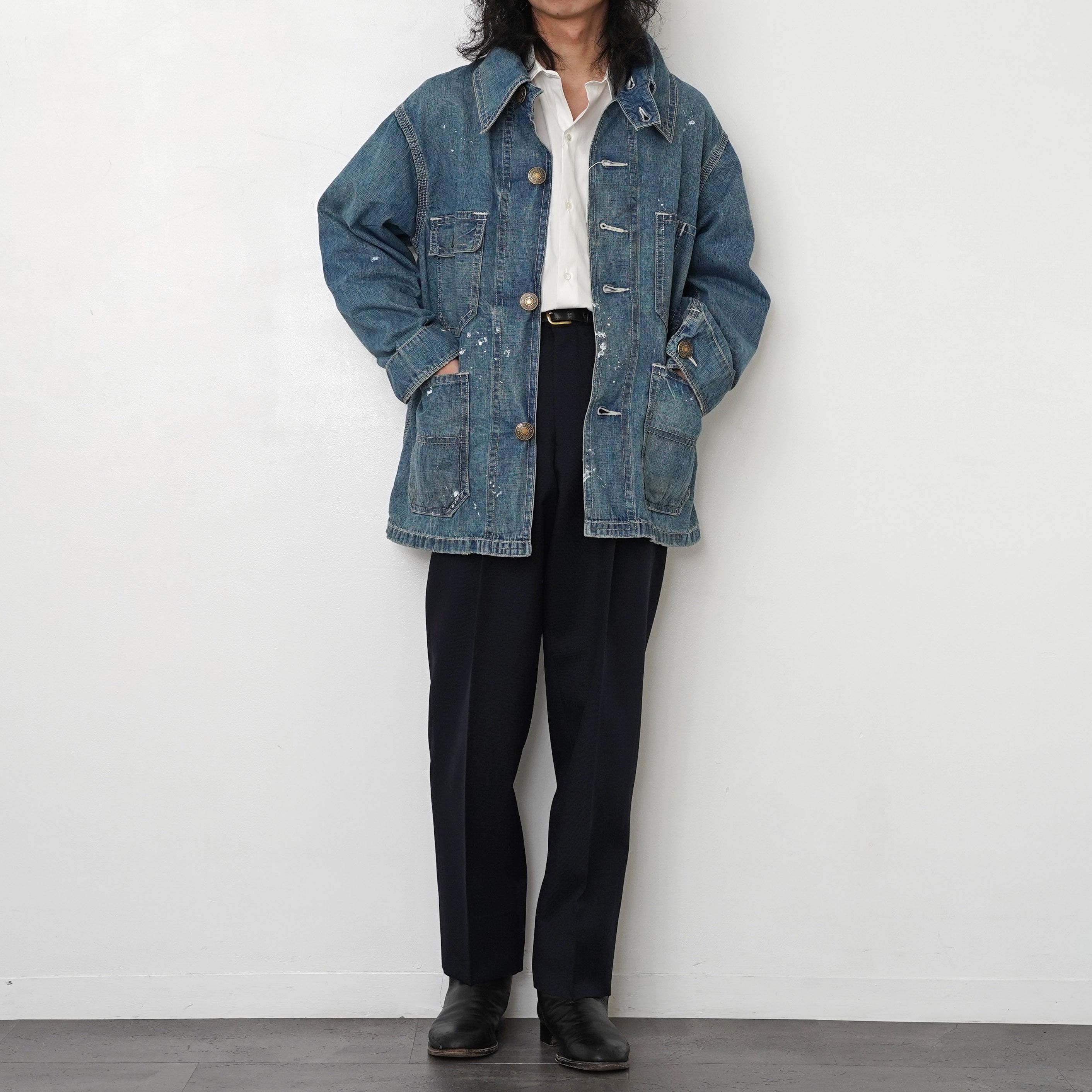 KOOKY ZOO クーキー ズー】13.0oz SELVAGE DENIM COVER ALL USED