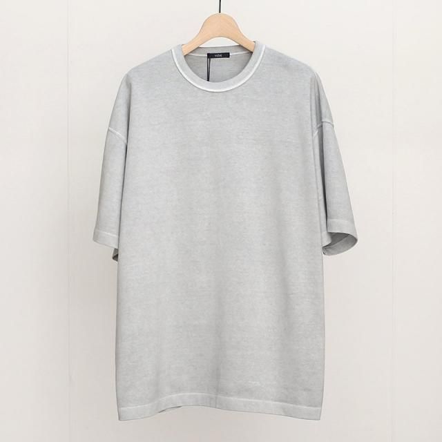 2025 S/SۡYLEVE 졼󥺡OPEN END COTTON PIGMENT DYE T LIGHT GREY