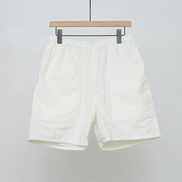 2025 S/SۡY 磻RECYCLE NYLON MIX TAFFETA SHORTS WHITE