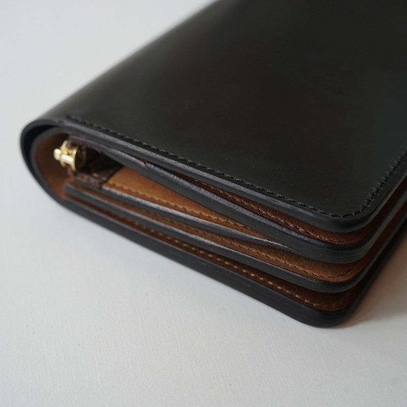 forme フォルメshort wallet cordvan black forme フォルメ】 Short wallet Cordvan / Black - Avelia