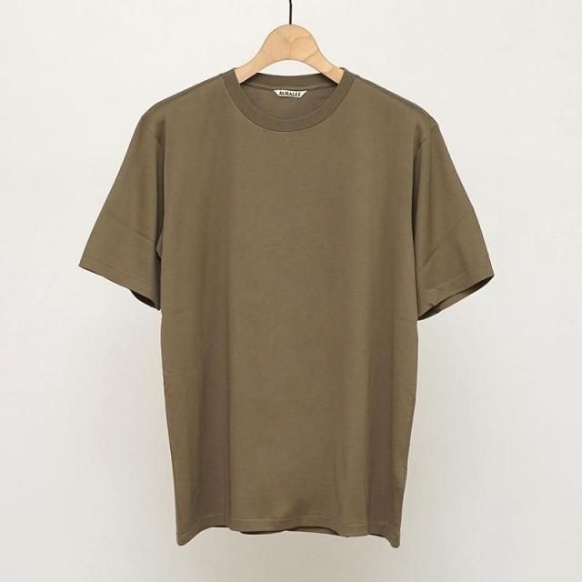 7/26()19:00䳫ϡۡ2025 A/WۡAURALEE ꡼LUSTER PLAITING TEE KHAKI