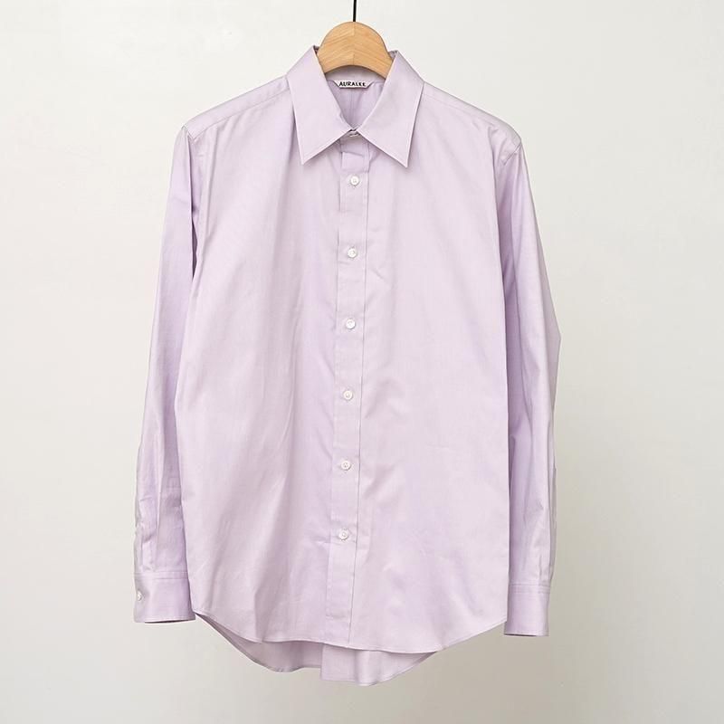 2025 A/W】【AURALEE オーラリー】FINX OX CHAMBRAY SHIRT PALE PURPLE