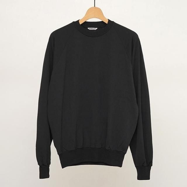 8/30()19:00䳫ϡۡ2025 A/WۡAURALEE ꡼LIGHT WOOL SWEAT P/O BLACK