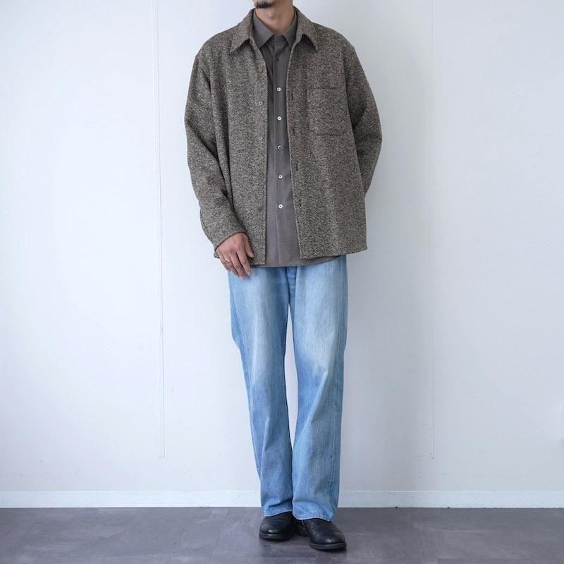 ラスト1点】【2025 A/W】【AURALEE オーラリー】HOMESPUN TWEED SHIRT