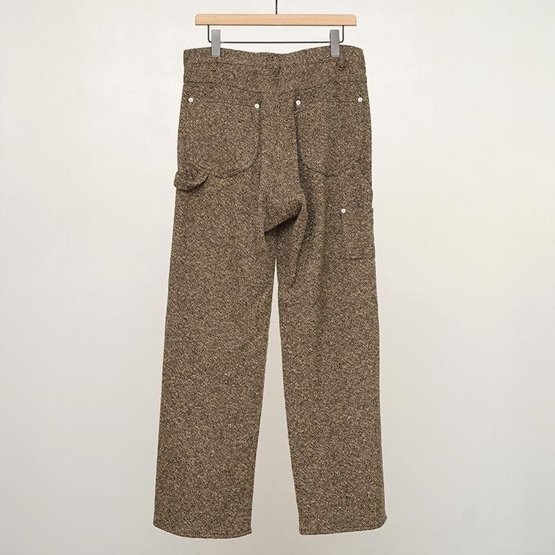 2025 A/W】【AURALEE オーラリー】HOMESPUN TWEED PAINTER PANTS BROWN