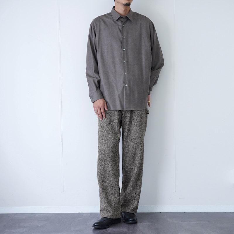 パンツ AURALEE SPUN TWEED PAINTER PANTS 3 Auralee Homespun Tweed Painter Pants - Brown – Totem Brand Co.