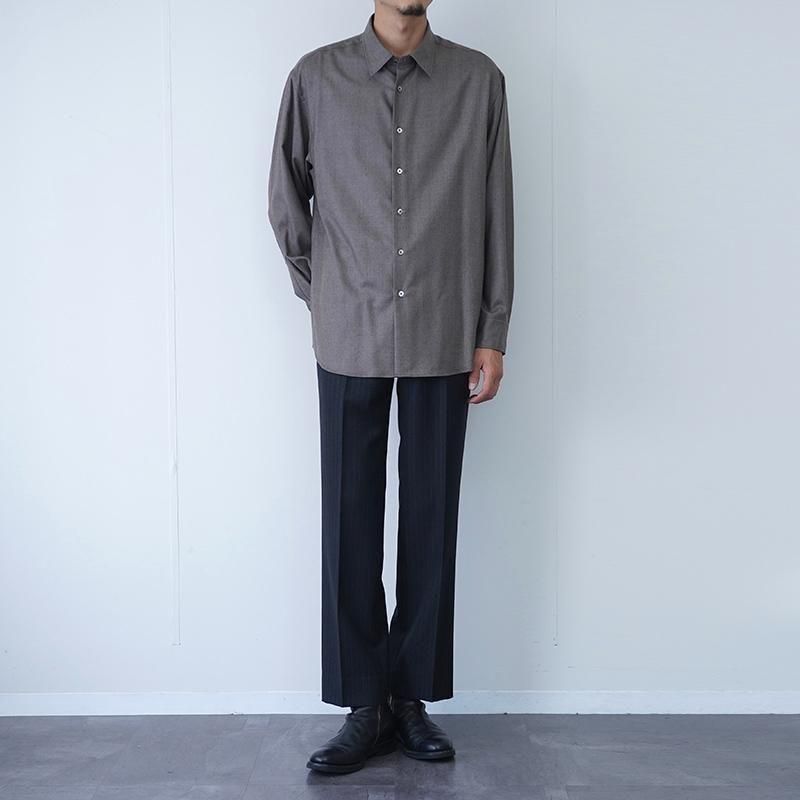 パンツ auralee BLUEFACED WOOL NARROW SLACKS BLUEFACED WOOL NARROW SLACKS - AURALEE Official Website