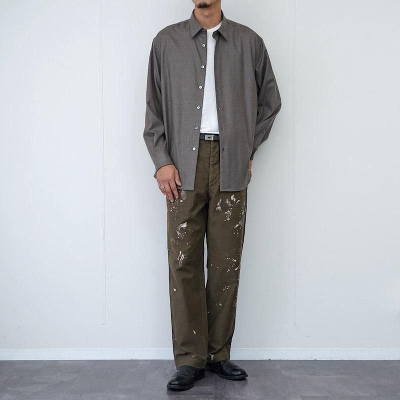 AURALEE Washed Bleached Baker pants オーラリー WASHED BAGGY SATIN