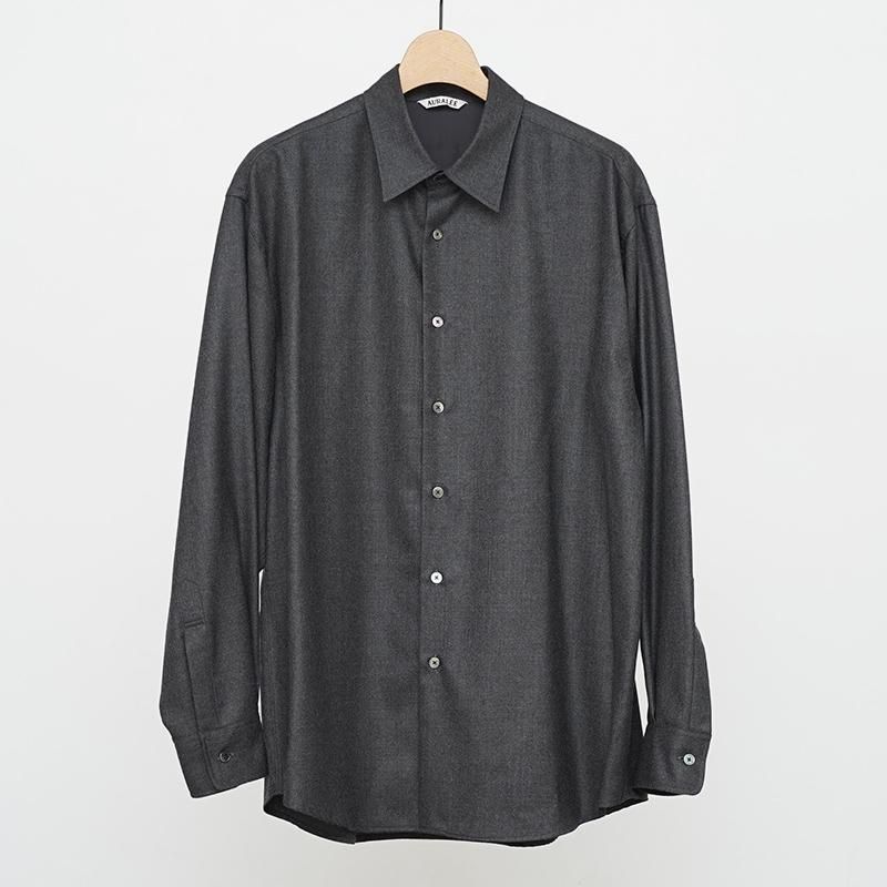 2025 A/W】【AURALEE オーラリー】SUPER LIGHT WOOL SHIRT TOP