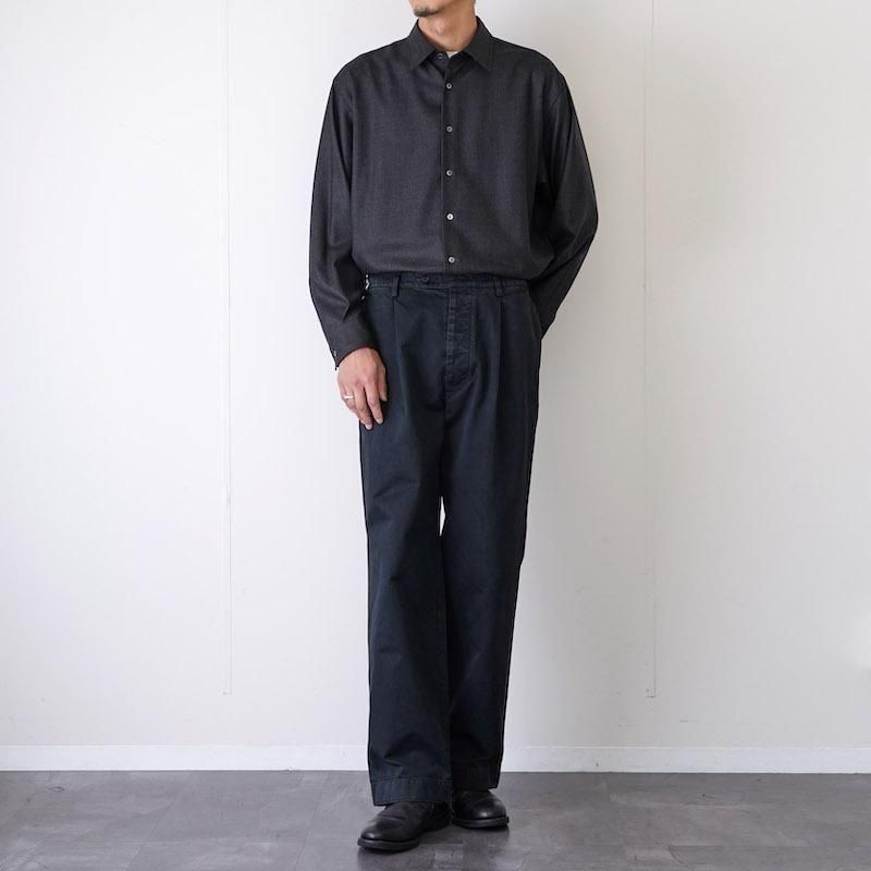 2025 A/W】【AURALEE オーラリー】SUPER LIGHT WOOL SHIRT TOP