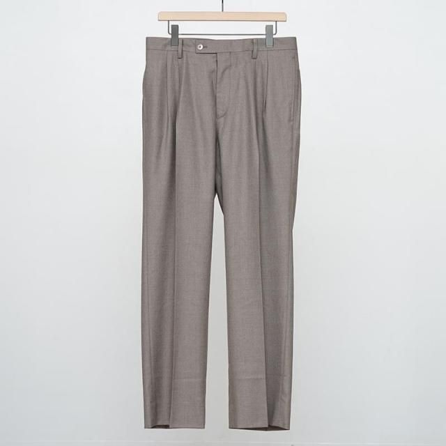 9/13()19:00䳫ϡۡ2025 A/WۡAURALEE ꡼SUPER LIGHT WOOL TWO-TUCK SLACKS TOP BROWN