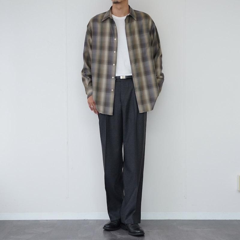 価格交渉可　20SS オーラリー WOOLSILKTROPICAL 3 AURALEE / オーラリー | SUPER FINE TROPICAL WOOL SHIRT