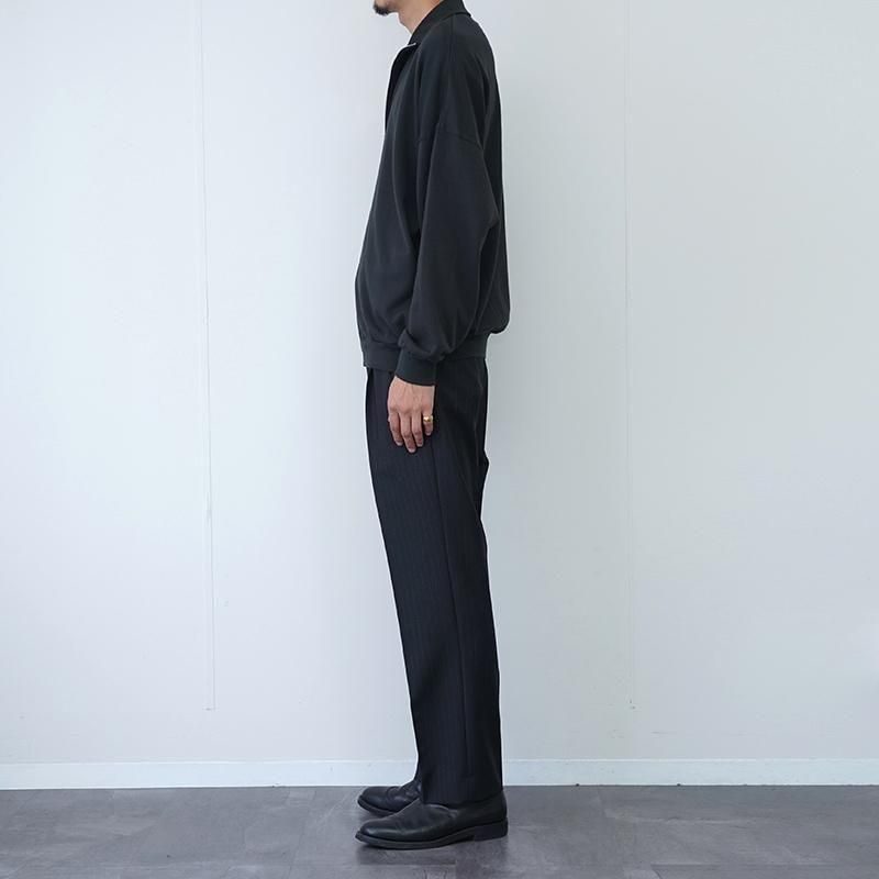 オーラリー スーパーハイゲージスウェットジップブルゾン サイズ4 ブラック AURALEE(オーラリー)Super High Gauze Sweat Zip Blouson