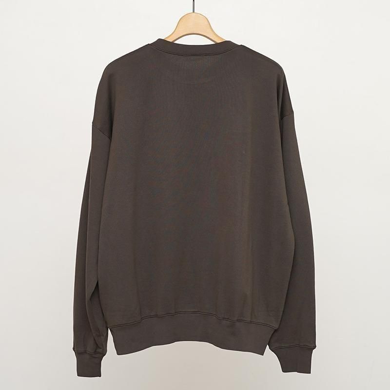 AURALEE オーラリー　スウェット　ダークブラウン　トレーナー 2025 A/W】【AURALEE オーラリー】SUPER HIGH GAUGE SWEAT P/O DARK