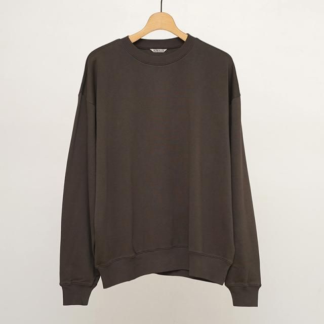 8/30()19:00䳫ϡۡ2025 A/WۡAURALEE ꡼SUPER HIGH GAUGE SWEAT P/O DARK BROWN