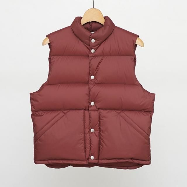 11/1()19:00䳫ϡۡ2025 A/WۡAURALEE ꡼SUPER LIGHT NYLON RIPSTOP DOWN VEST BURGUNDY