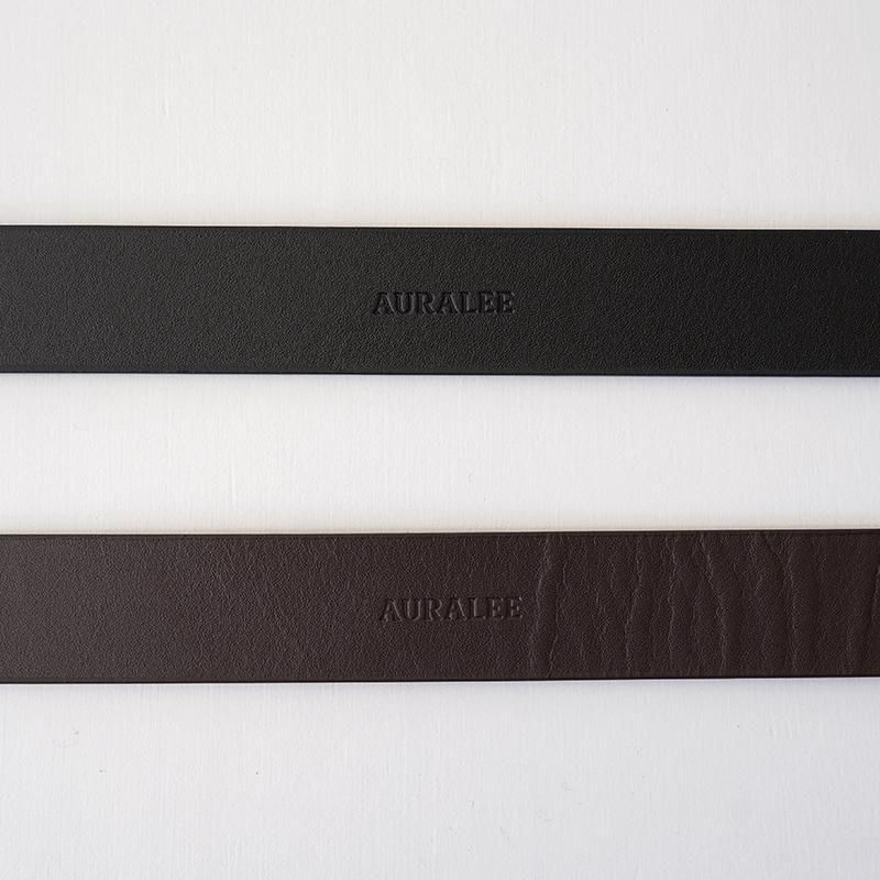 【新品】オーラリー SQUARE BUCKLE BELT 黒 AURALEE / SQUARE BUCKLE BELT (BLACK) - TROUPE ONLINE SHOP