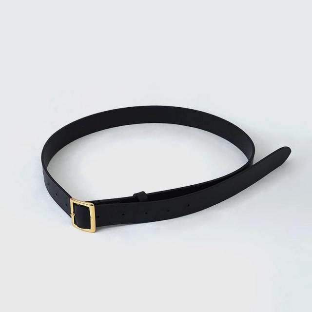 7/26()19:00䳫ϡۡ2025 A/WۡAURALEE ꡼SQUARE BUCKLE BELT BLACK