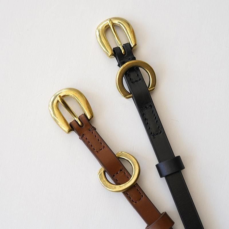 【2025 A/W】【AURALEE】LEATHER NARROW BELT 7/26(土)19:00販売開始】【2025 A/W】【AURALEE オーラリー