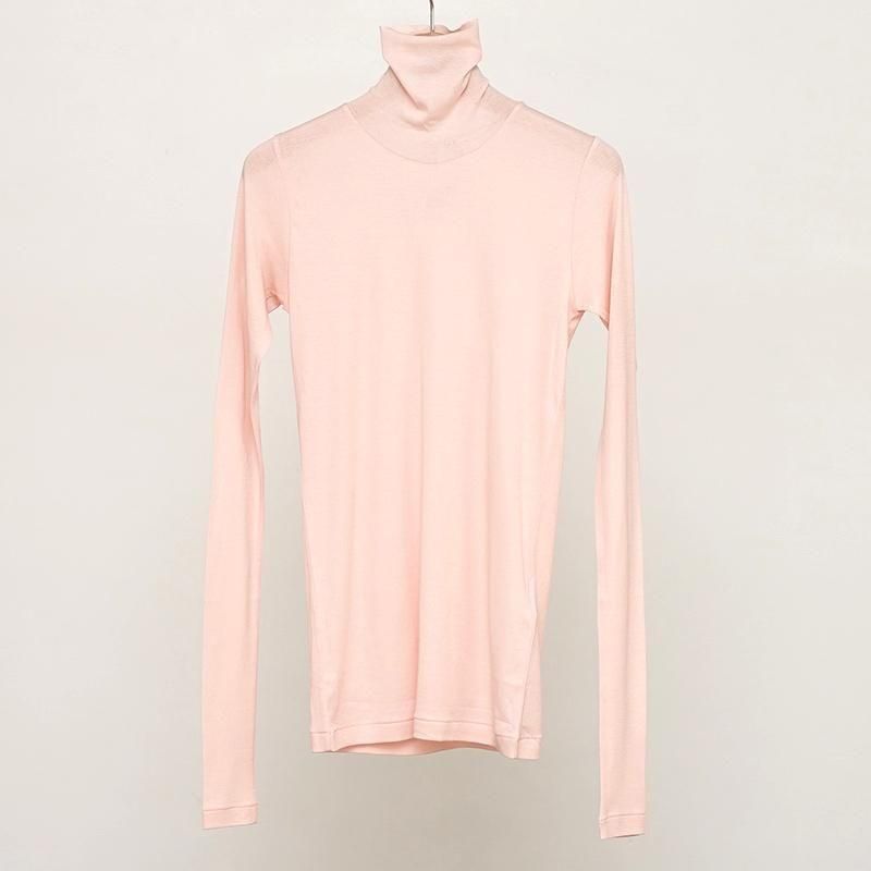 AURALEE ハイゲージシアーリブボートネックT ピンク AURALEE＞シアーリブ ボートネック Tシャツ