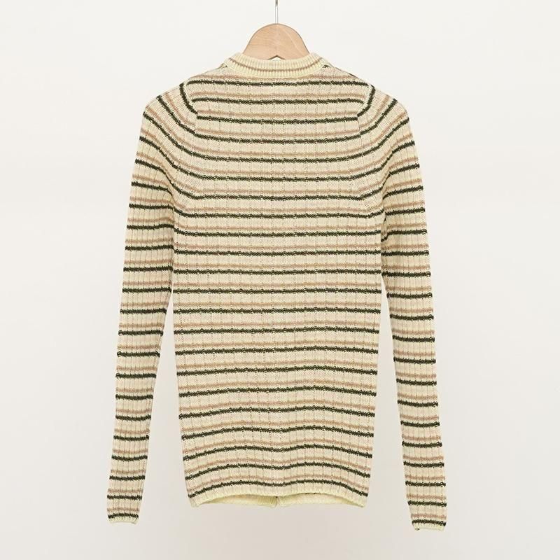 2025 A/W】【AURALEE オーラリー】SHETLAND WOOL CASHMERE RIB KNIT