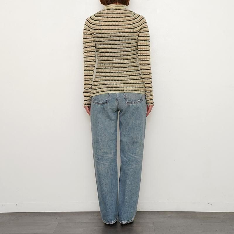 2025 A/W】【AURALEE オーラリー】SHETLAND WOOL CASHMERE RIB KNIT