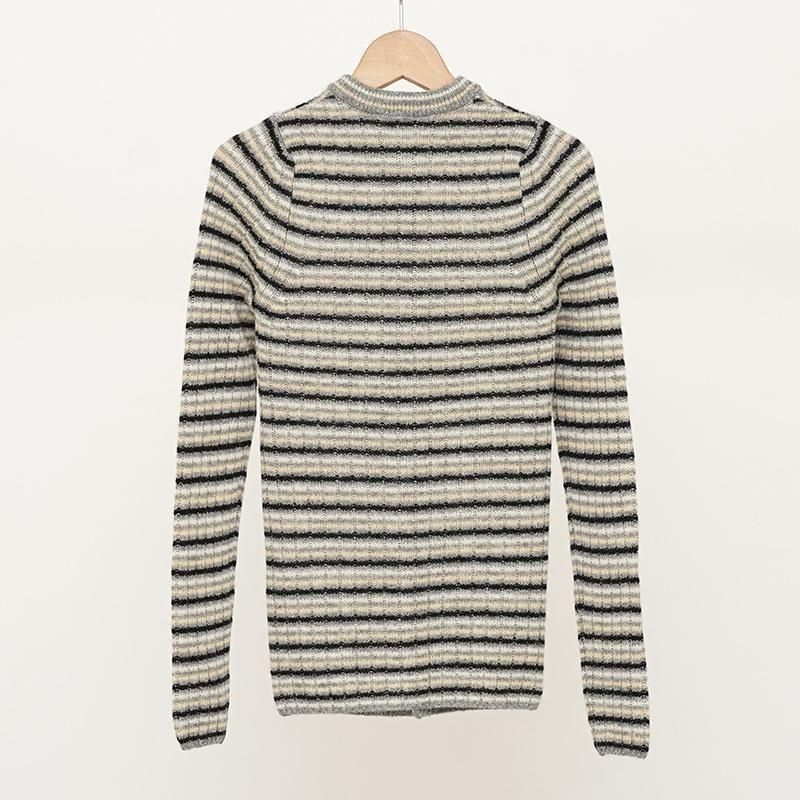 2025 A/W】【AURALEE オーラリー】SHETLAND WOOL CASHMERE RIB KNIT