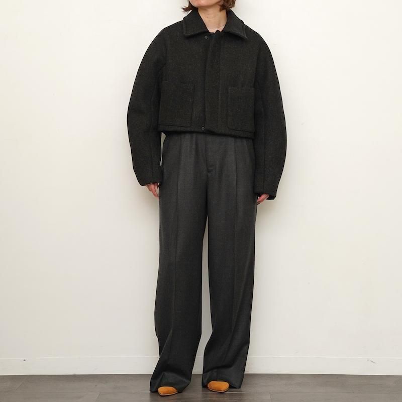 オーラリー　SHETLAND WOOL DOUBLE CLOTH BLOUSON SHETLAND WOOL DOUBLE CLOTH BLOUSON - AURALEE Official Website