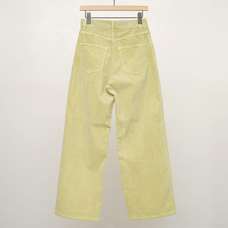 AURALEE ライトグリーン フーディ AURALEE: Pigment Dyed Finx Corduroy Wide 5P Pants (Forest