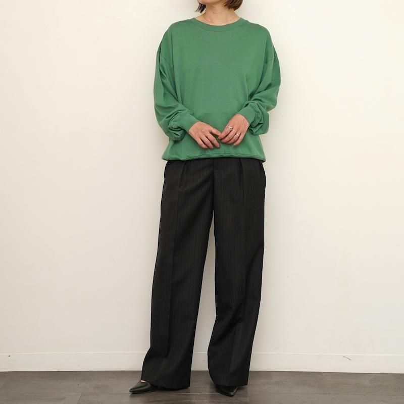 【美品】AURALEE ライトスウェット ダークグリーン4 美品】AURALEE ライトスウェット ダークグリーン4