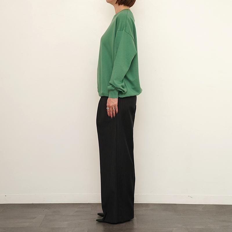 新品 タグ付 オーラリー ハイゲージ スウェット P/O 薄手　裏起毛　洗える ワイドもスリムも、ボトムスを選ばないAURALEE（オーラリー）の