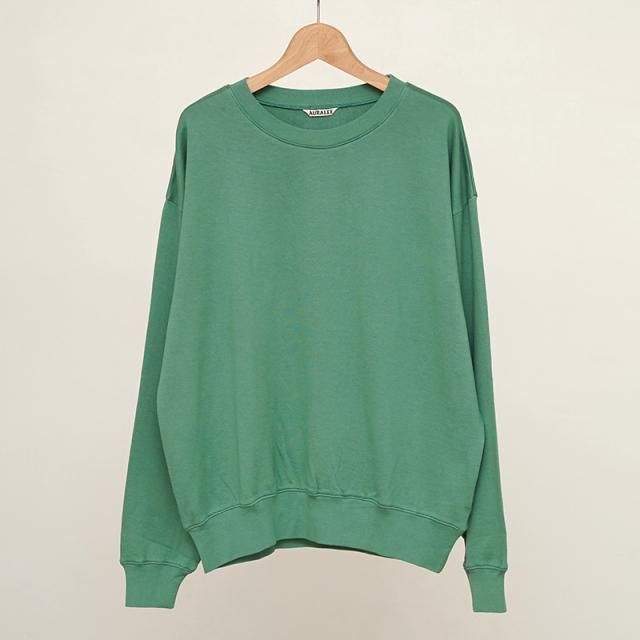 9/6()19:00䳫ϡۡ2025 A/WۡAURALEE ꡼ǥSUPER HIGH GAUGE SWEAT P/O GREEN