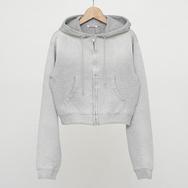 10/4()19:00䳫ϡۡ2025 A/WۡAURALEE ꡼ǥPRODUCT DYED PIMA LIGHT SWEAT ZIP PARKA TOP GRAY