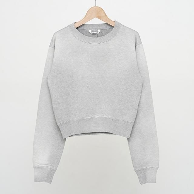 10/4()19:00䳫ϡۡ2025 A/WۡAURALEE ꡼ǥPRODUCT DYED PIMA LIGHT SWEAT P/O TOP GRAY