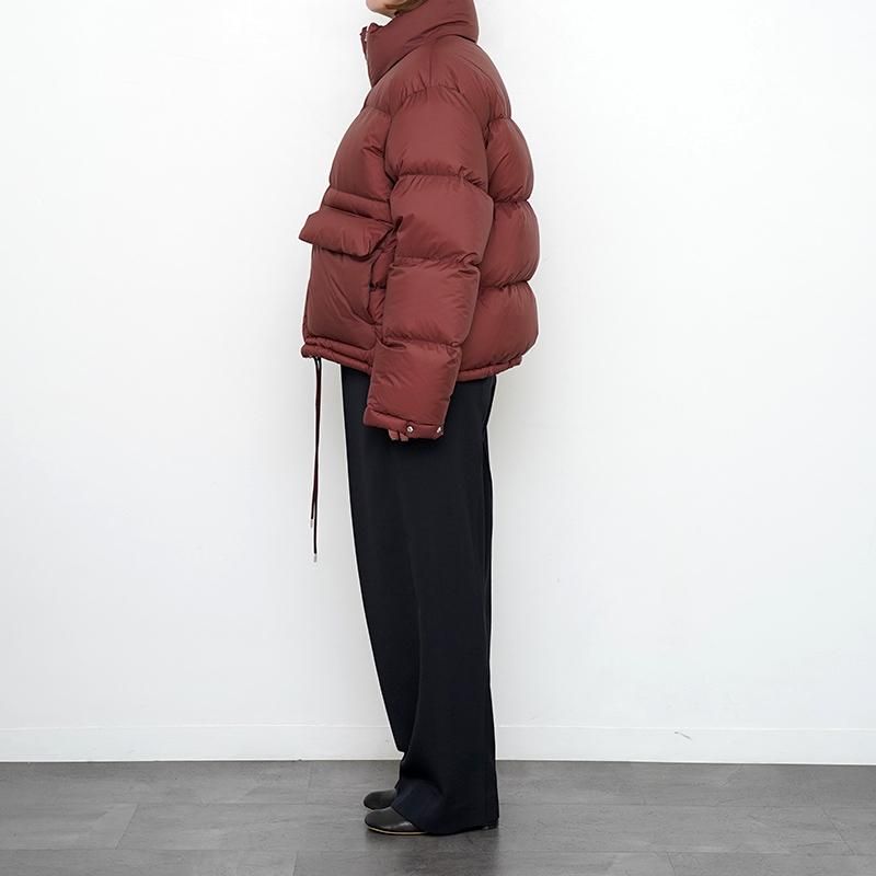 23AW AURALEE RIPSTOP DOWN BLOUSONレディース Auralee Women's Super Light Nylon Ripstop Down Blouson in Black