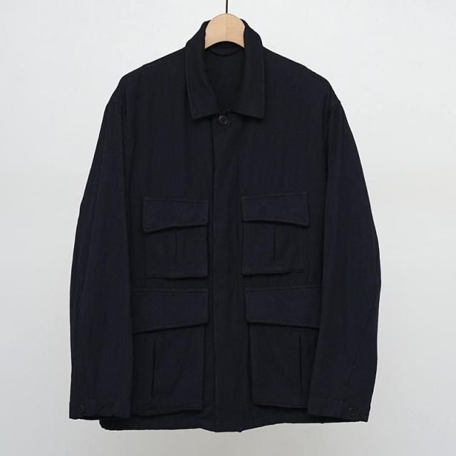9/20()19:00䳫ϡۡ2025 A/WۡULTERIOR ƥꥢWASHED W/R CASH TWILL MIL-JKT BLACK NAVY