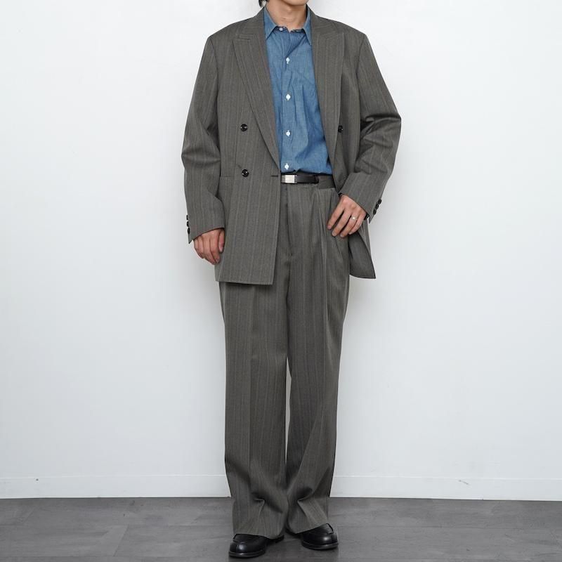 ULTERIOR アルテリア ジャケット グレー ツイード ヘリンボーン XL