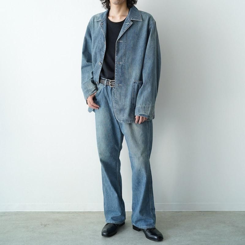 ジャケット・アウター ULTERIOR#25AW#FADED LIGHT DENIM#COVERALL FADED LIGHT DENIM COVERALL[FADED BLUE] | 1LDK (ワンエル