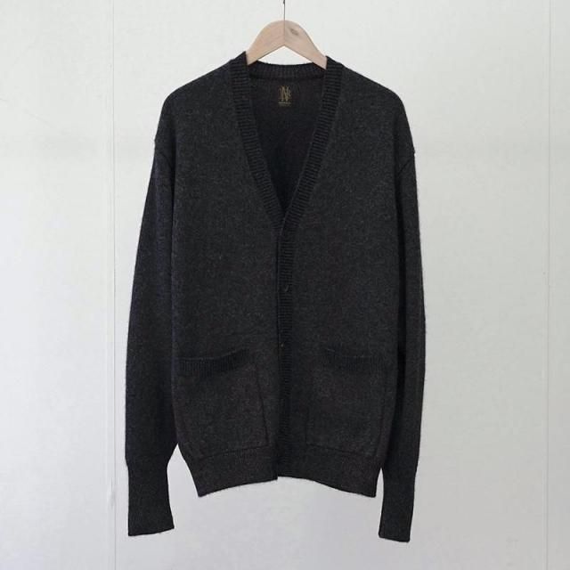 10/26()19:00䳫ϡۡ2025 A/WۡBATONER / ХȥʡBABY ALPACA KURUMI TENJIKU V CARDIGAN CHARCOAL